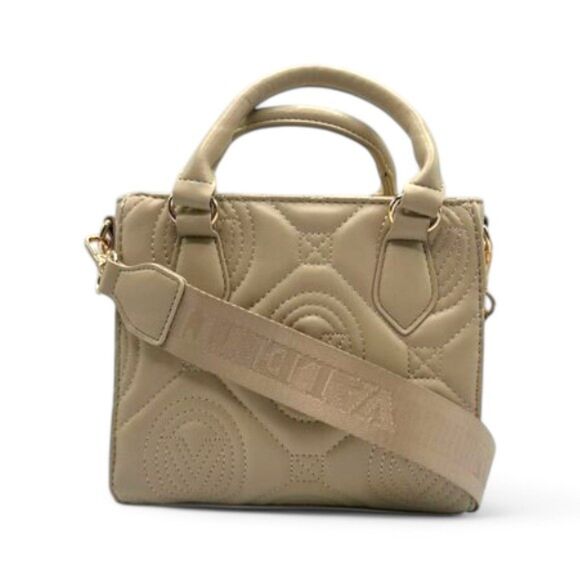 Valentino Orlandi Light Taupe Quilted Crossbody Purse Bag V-2013, NEW WITH TAGS! - Picture 8 of 8